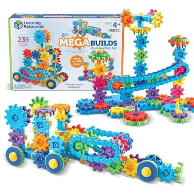 Image of Learning Resources LER9249 Gears MEGA Builds Construction Set, Multi