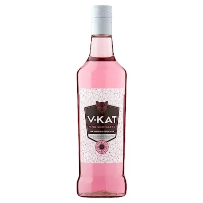 Image of V Kat Pink Schnapps, Mixed Berry Dry Fruity Drink for Mixing &amp; Cocktail Making, Artisan Liquor 15% Alcohol Drink, Classic Ingredient Spritzer Home Bar, 70cl