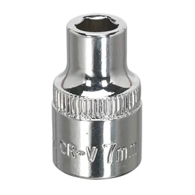 Image of Sealey Premier WallDrive® Socket 7mm 3/8&quot;Sq Drive Fully Polished