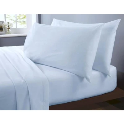 Image of Rapport Home Microfibre Blue King Sheet Set Soft Bedding Luxury Easy Care Non Iron