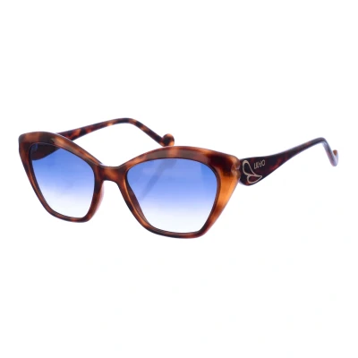 Image of Liu Jo Womens Butterfly shaped acetate sunglasses LJ756S women Brown One Size