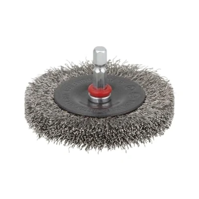 Image of wolfcraft Stainless Steel Wire Wheel Brush, Ø 75 mm I 2711000