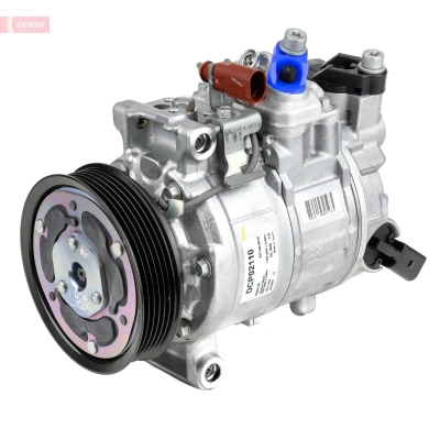 Image of 4G0260805AB, 4G0260805AD, 4G0260805M AC Compressor DENSO DCP02110 6SBU14C 12V ND 8 R134a with magnetic clutch AUDI: A6 C7 Saloon, Avant