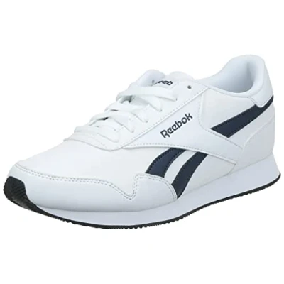 Image of Reebok Unisex Royal Classic Jogger 3 Sneakers, White Collegiate Navy Black, 2 UK