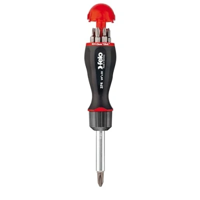 Image of Felo 37400405 Magazine Handle Screwdriver with Ratchet