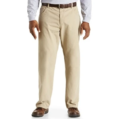 Image of Wrangler Men&#039;s Big Tall Rugged Wear Xbig Relaxed Fit Straight Leg Canvas Pant, Golden Khaki Canvas, 44W x 30L