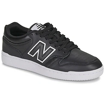 Image of New Balance 480L Unisex Walking trainers, Size: 3.5, Black Leather/synthetics