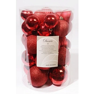 Image of Decoris 23152 Ball Kuerbis Mix Shatterproof