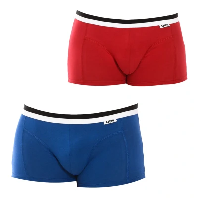 Image of Dim Mens Pack 2 Boxers Unno Basic breathable fabric D05H2 men Blue Size Large