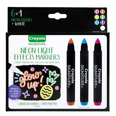 Image of Crayola Signature, 6 ct. Neon Light Effect Markers