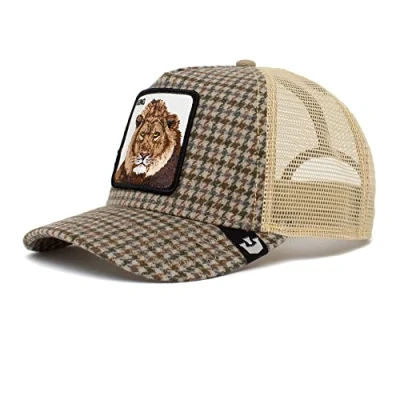 Image of Goorin Bros. Trucker Cap Lodge King Olive Beige Multicoloured, Beige, One Size