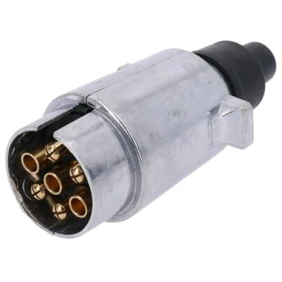 Image of AB Tools Trailer/Caravan Plug 7 Pin N Type Aluminium Metal Casing TR040