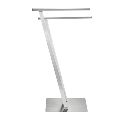 Image of WENKO Lirio Towel Rail Stainless Steel Matt, 20 x 76.5 40 cm