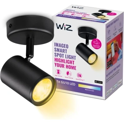 Image of WiZ Imageo LED spot1 flg. 2,700 6,500 K, black