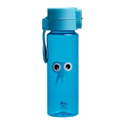 Image of Tinc Tonkin Tribal Character design Flip and Clip lockable leak proof Water Bottle with BPA free plastic Blue Blue, 500ml