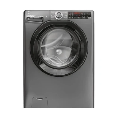 Image of Hoover H3DPS41066TABR80 Freestanding Washer Dryer with LED Display, 10 or 6kg Load, 1400RPM, Drive Motor, Graphite, D A Rated