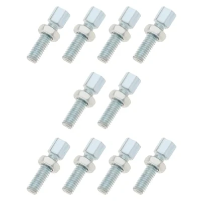 Image of OTOTEC 10PCS M6 x 20mm Throttle Cable Adjusting Bolt Brake Adjuster Screw Adjustment with Nut for Bicycle