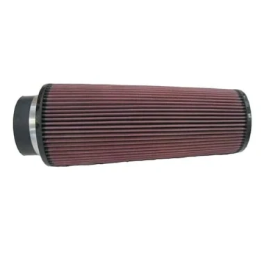 Image of K&amp;N Universal Clamp On Air Filter: High Performance, Premium, Washable, Replacement Flange Diameter: 4 In, Filter Height: 14 Length: 1.75 Shape: Round Tapered, RE 0880
