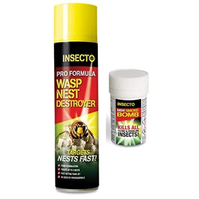Image of Insecto Wasp Nest Destroyer Foam &amp; 3.5g Mini Smoke Bomb