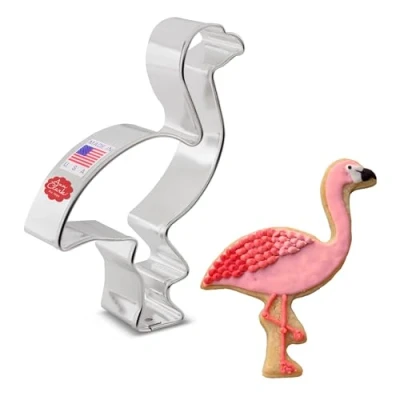 Image of Flamingo Premium Cookie Cutter 11.4 cm, Made in USA by Ann Clark