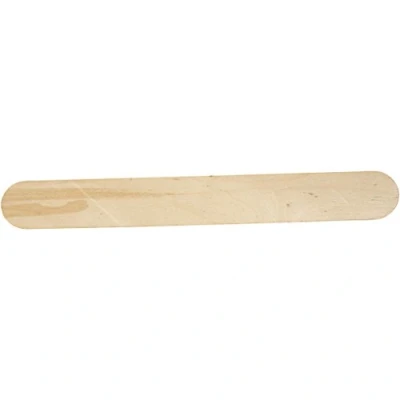 Image of Creativ 100263 Extra Long and Wide Ice Lolly Sticks, Long, Thick, L: 20 cm, W: 25 mm, Birch, 15pcs, Wood