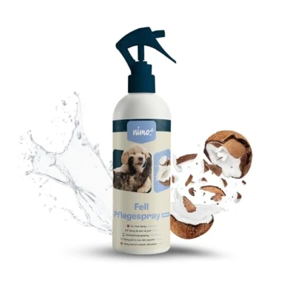 Image of nimo® Fur Care Spray Coconut for Dogs, Cats &amp; Pets with Shiny Nourished Easier Combing, Grooming, Detangling Grooming