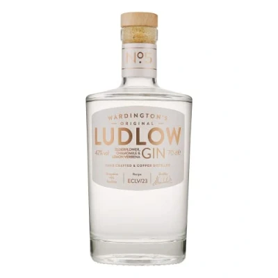 Image of Ludlow Gin No.5 Elderflower, Chamomile and Lemon Verbena, 42% ABV, 70cl…