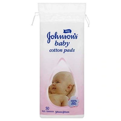 Image of Johnsons Baby Cotton Pads 50 Pieces