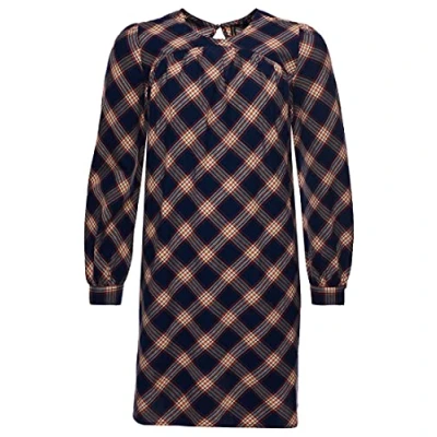 Image of Superdry Women&#039;s Woven Mini Dress Casual, Navy Check, M