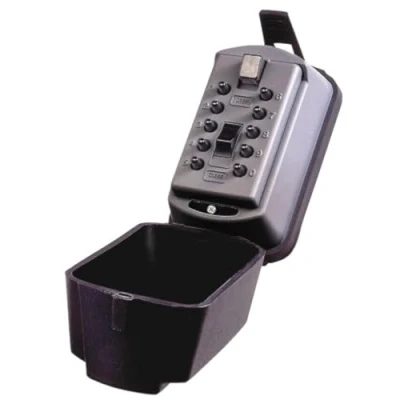 Image of Kidde AccessPoint 001324 KeySafe Auto Permanent with Cover, Titanium Gray