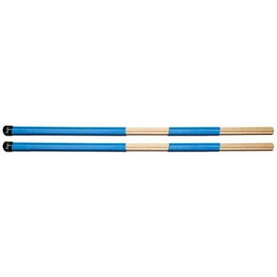 Image of Vater Drumsticks VSPSTZ Speciality Sticks Splashstick Traditional Jazz Rute Rods Dowels Blue Handle