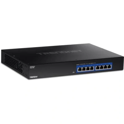 Image of TRENDnet 8 Port 10G Switch, x RJ 45 Ports, 160Gbps Switching Capacity Rack mountable, 10 Gigabit Network Connections, Lifetime Protection, Black, TEG S708