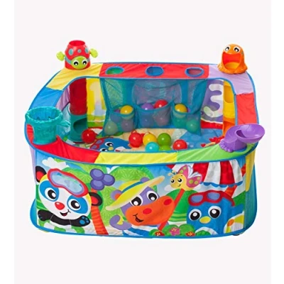 Image of Playgro Pop Up Baby Ball Pit, 6 Months and Up, Drop Activity Gym, Multicoloured, 40175