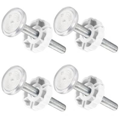 Image of 4 Pack of M10 Spindle Screw Bolts, Baby Gate Guru Extra Long (10 mm) Rods for Pressure Mounted Gates Replacement Set and Pet Safety Choose Your Color mm, White)