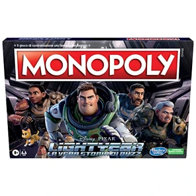 Image of Hasbro Gaming Monopoly Lightyear Edition by Disney Pixar, Board Game, Gifts for Ages 8 and up, Multi, One Size