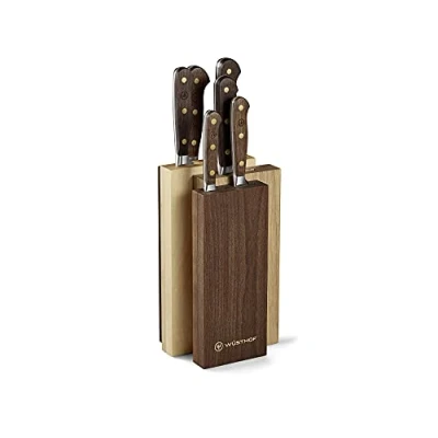 Image of Wüsthof 1090870602 Crafter Knife Block with 7 Pieces in Oak/Beech