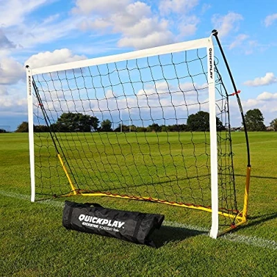 Image of QUICKPLAY KICKSTER 6x4ft Youth Football Goal Quick Setup Portable Net for Kids, Target Training &amp; official size 3v3 Garden U6&#039;s Includes Carry Bag