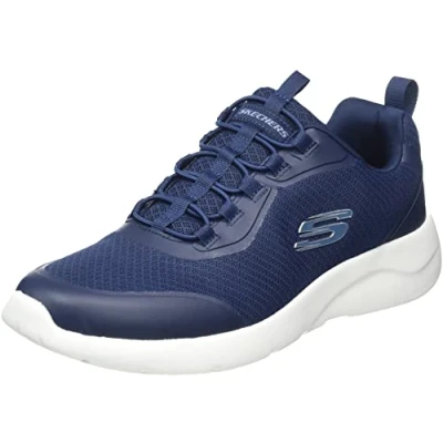 Image of Skechers Men&#039;s 894133 NVY Sneaker, Navy Mesh/Synthetic/Trim, 8 UK