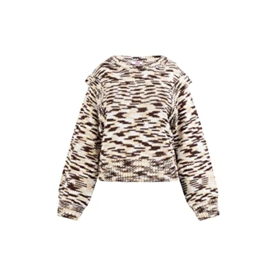 Image of UCY Women&#039;s Knitted Jumper, Brown Multi Coloured, M/L