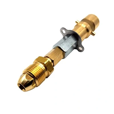 Image of LPG GPL UK Bayonet Propane Gas Bottle Tank Filler Adapter Swivel with None Return Valve