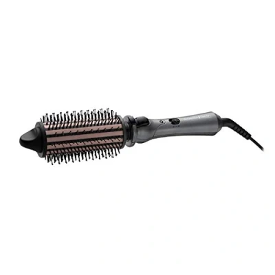 Image of Remington Keratin Protect Heated Hot Hair Brush for Volume, Body, Bounce and Blow Dry Style Curls (45mm Mixed Bristle Brush, &amp; Almond Oil Infused Ceramic Barrel, 120C 180C) CB65A458