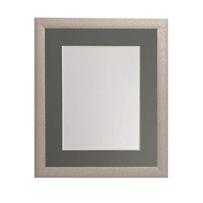 Image of FRAMES BY POST Glitz Pink Picture Photo Frame with Dark Grey Mount 16 x 12 Image Size 8 Inch Plastic Glass