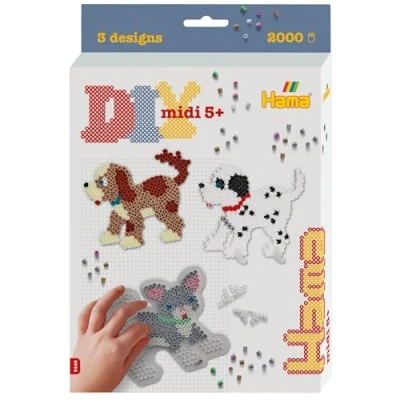 Image of Hama Beads Set Dogs &amp; Cat Hanging Box