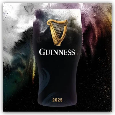 Image of Guinness 2025 Wand Kalender: Original Carousel Kalender [Mehrsprachig] [Kalender]