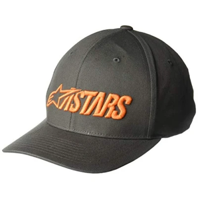 Image of Alpinestars Men&#039;s Angle Blaze Hat, Charcoal/Orange, L XL