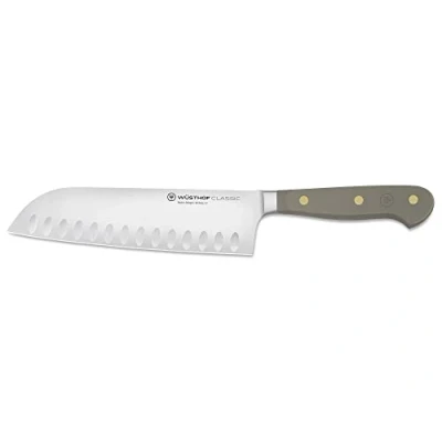 Image of Wüsthof Classic Velvet Oyster 7 Inch Santoku Knife