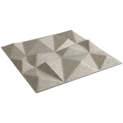 Image of vidaXL Wall Panels 12 pcs Beton 50x50 cm XPS 3 m² Diamond