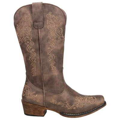 Image of ROPER Women&#039;s Riley Western Boot, Brown, 8.5 UK