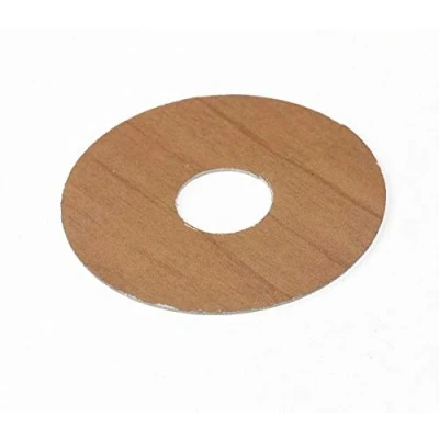 Image of 4 x Laser Cut (FC17 Natural Beech) Pipe Surrounds/Covers for Laminate Flooring (Can be Used Floor Covers)