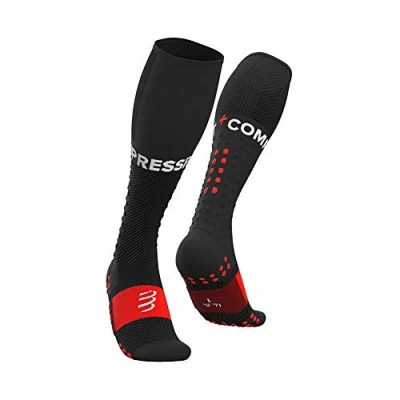 Image of COMPRESSPORT Unisex Full Socks Run Calcetines de alta compresi n para correr, Black, XL